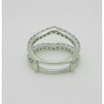 thumbnail image 3 of 2CT Round Cut Simulated Diamond Enhancer Guard Wrap SilverRing 14K White Gold Plated Women's, 3 of 5