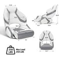 thumbnail image 3 of Pexmor Gray Weather-Resistant Captain Bucket Seat, 3 of 9