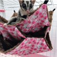 thumbnail image 2 of 3 Layers Hamster Hanging Hammock Labyrinth Rabbit Design Warm Long Fleece Guinea Pig Bed Hedgehogs Nest for Small Animal Winter Hotumn Spring (L, Pink), 2 of 7