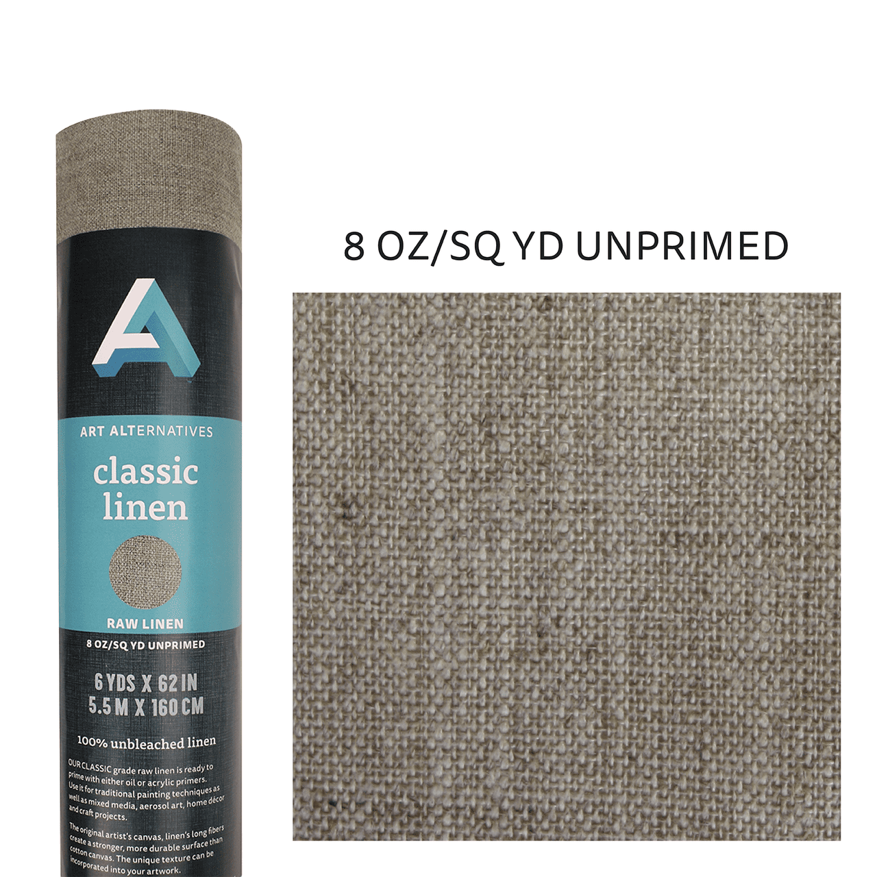 Art Alternatives Unprimed Cotton Canvas Fold