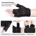 thumbnail image 4 of INBIKE Half-Finger Bicycle Gloves Unisex MTB Biking Gloves Black, 4 of 7