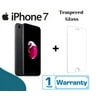 Restored Apple iPhone 7 32GB Black Factory Unlocked Smartphone Tempered Glass (Refurbished)