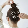 thumbnail image 3 of Silvery Star Shaped Hairpins Bangs Side Clips Y2K Cute Hair Accessories For Women Girls, 3 of 5