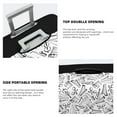 thumbnail image 6 of Wukai Black White Music Elastic Luggage Cover: Personalized Protection for Your Suitcase - Fits 19~29-inch, Washable & Durable Travel Companion-Small, 6 of 8
