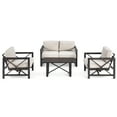 thumbnail image 6 of Costway 2PCS Patio Loveseat Coffee Table Set 6''  Thick Cushion Garden Beige, 6 of 6