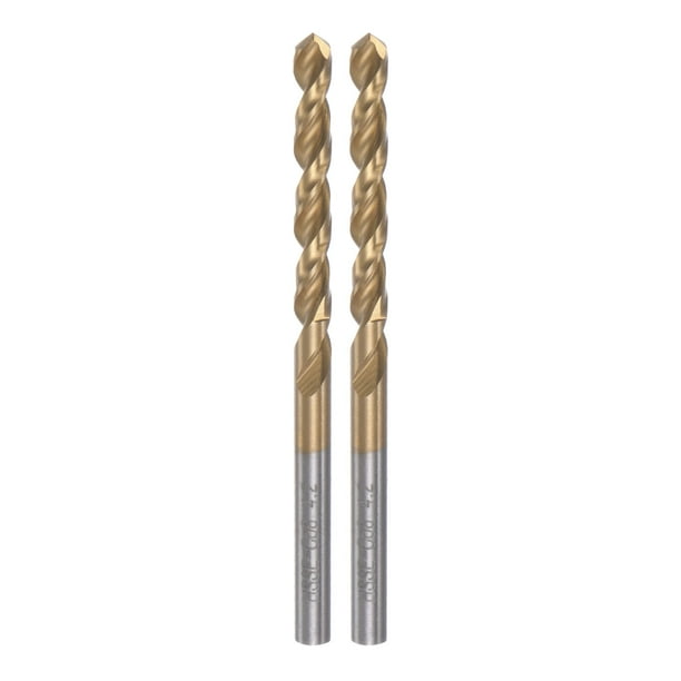 Uxcell 2 Pack 4.2mm Titanium Coated M42 High Speed Steel 8 Cobalt HSS E Twist Drill Bits
