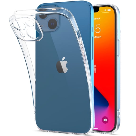 CoverON For Apple iPhone 14 Phone Case, Flexible Slim Lightweight TPU Minimal Cover, Clear