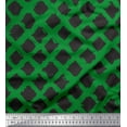 thumbnail image 1 of Soimoi Green Cotton Duck Fabric Diamond Geometric Print Fabric by the Yard 42 Inch Wide, 1 of 3