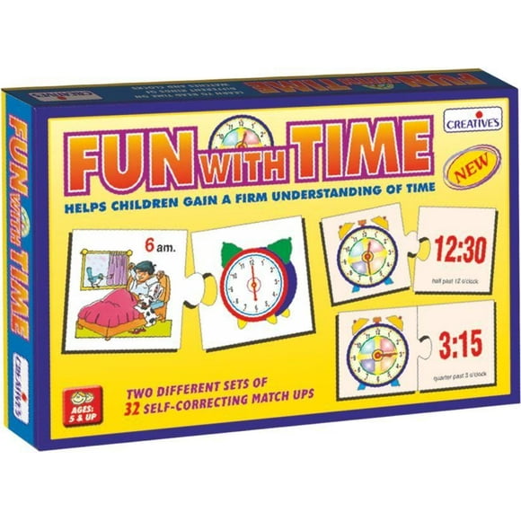 ISTAR Creative's Educational Fun With Time Educational Card Game & Puzzle