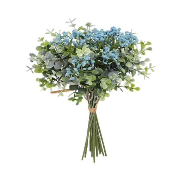 Artificial Baby's Breath Flowers with Eucalyptus, Loetky Artificial Bougainvillea Flowers for Spring Plants Decor, Resistant Realistic