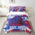 thumbnail image 2 of Erosebridal American Football 7 Pieces Comforter Sets Buffalo Bedding Set for All Season Full Size Gifts for Football Fans Football City Bed in a Bag with Comforter, 2 of 5