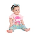 thumbnail image 2 of Barbie Baby Girls Ruffle Top and Flare Leggings with Bow Headband Set, 3-Piece, Sizes 0/3M-24M, 2 of 9