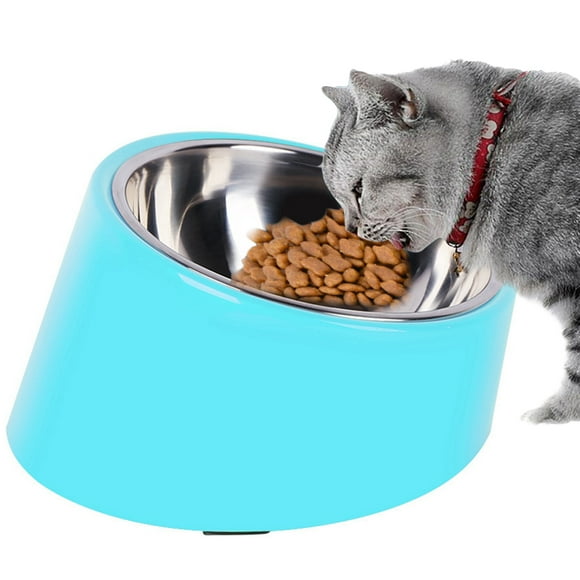 Tilting Pet Bowl Stainless Steel Detachable Anti-slip Pet Feeding Bowl Cat Bowl