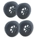 thumbnail image 2 of 4 Piezas de Neumáticos de Goma para Coche RC para Vehículos de Orugas Axiales 1/10 negro Sunnimix Neumáticos de coche RC, 2 of 7