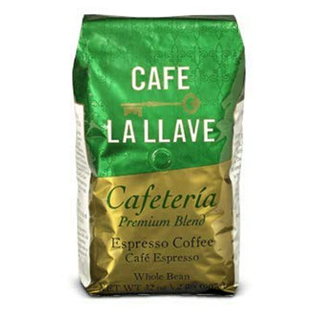 La Llave Coffee Cafe Espresso Whole Bean. Large 2 Lbs