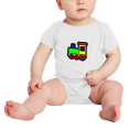 thumbnail image 2 of Train Cartoon Cute Baby Bodysuit Boy Girl Unisex Baby Clothes, 2 of 5