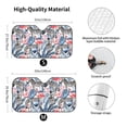 thumbnail image 3 of Bingfone Flamingo And Zebra Car Windshield Sun Shade Protector Keep Your Vehicle Cool Sun Shield Visor Cover Foldable for Car Truck SUV-Small, 3 of 8