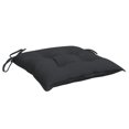 thumbnail image 1 of Cojines para silla VidaXL, tela negra, 40 x 40 x 7 cm, 2 unidades, 1 of 9