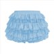 thumbnail image 5 of Pantalones Bombachos de Encaje Multicapa Y2K para Mujer, Pantalones Cortos con Volantes, Pantalones Cortos de Calabaza, Enaguas Dulces con Cintura Elástica. Azul XL, 5 of 7
