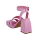 thumbnail image 4 of Zapatillas Casuales Rosas Kipon Altas Mujer Comodas rosa 26, 4 of 5