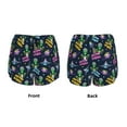 thumbnail image 3 of Rateoe Monster Pizza Printed 2 in 1 Women's Workout Shorts for Athletic Gym Running Shorts with Phone Pockets-Medium, 3 of 7