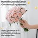 thumbnail image 4 of Ramo de flores artificiales Bearachild Rosas decoración del hogar Doble rosa, 4 of 6