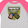 thumbnail image 4 of Inktastic Proud Military Daughter Soldier Hero Girls Toddler T-Shirt, 4 of 5