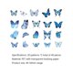 thumbnail image 3 of Pegatinas Decorativas 40 pegatinas de papelería con mariposas azules, pegatinas creativas para cuentas de mano DIY, 3 of 7