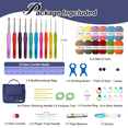 thumbnail image 6 of Yarniss Crochet Kit for Beginner,Crochet Kits with 840 Yards Crochet Yarn Balls and 10 PCS Crochet Hooks Set, 6 of 10