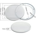 thumbnail image 2 of HUGFEGWE 2 Pcs 5" Speaker Grill Cover Mesh Decorative Circle Woofer Guard Protector Cover Audio Accessories White with 8 Screws CJB91-112119, 2 of 8