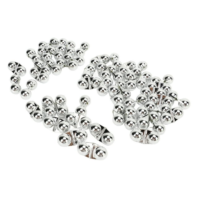 Fishing Double Rattle, 50PCS Metal Sea Fishing Attractor Bell Beads With Plastic Case Fishing Inline Rattle For Luring Fish