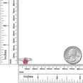 thumbnail image 6 of Gem Stone King 925 Silver and 10K Rose Gold Pink Moissanite and Lab Grown Diamond Engagement Ring for Women | 1.40 Cttw | Round 7MM | Gemstone Birthstone | Size 8, 6 of 6