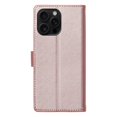thumbnail image 3 of Leather Case For Apple iPhone 15 Pro 6.1",Embossed Totem Wallet With Card Holder,Wristband, Shockproof Kickstand Magnetic Cover,Rose Gold,For iPhone 15 Pro, 3 of 7