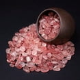 thumbnail image 2 of Natural Strawberry Quartz Crystal Chips 7-9mm, 1kg Bulk Tumbled Stones for DIY Crafts, Decoration, Aquarium, 2 of 5