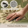 thumbnail image 6 of ODIKA 4'x6' Washable Area Rug Mid Contemporary Century Decorative Motif Printed Vintage Tone for Home Office, Under Desk, Non-Slip Chair-Friendly, Flatwoven, 6 of 7
