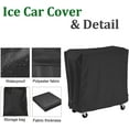 thumbnail image 4 of STARTWO Waterproof Patio Cooler Cart Cover with UV Coating - Fits Most 80 Quart Rolling Cooler Carts - Outdoor Beverage Cart Ice Chest Protective Cover, 4 of 8