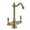 Antique Brass, variant on Whitehaus Point of Use Instant Hot/Cold Water Drinking Faucet with Traditional Swivel Spout