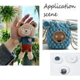 thumbnail image 4 of Botones con ojos móviles en 6 tamaños (330 unidades). Ojos para coser con vástago. Ideales para manualidades con animales, como ositos de peluche y marionetas., 4 of 6