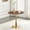 31.5" Walnut+Gold, variant on StnTalk 31.5" Round Dining Table, Modern Tulip Kitchen Table for 2-4, Small Space Pedestal Dining Table with MDF Top for Apartment Dining Room