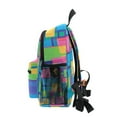 thumbnail image 4 of FORMRS School Backpack with Front Zippered Pocket 12" Student Travel Daypack, Colorful Geometric Pattern, 4 of 6