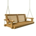 thumbnail image 3 of Porchgate Amish Heavy Duty 700 Lb Roll Comfort Treated Porch Swing, 4-Foot, Warm Walnut Stain, 8Ft Chains, 3 of 10