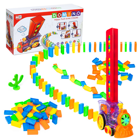 103Pieces Plastic Train Puzzle Toys,Interlocking Block Building Toys