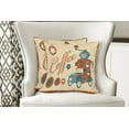thumbnail image 4 of Ambesonne Vintage Throw Pillow Cover 2 Pack, Truck Coffee Grinder, 16", Cream Orange Grey, 4 of 6