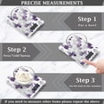 thumbnail image 3 of High Precision Digital Kitchen Scale Tempered Glass Food Scale Multifunction Scale Small Kitchen Appliances Lavender-colored Butterfly Pattern, 3 of 7