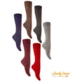 thumbnail image 2 of Lovely Annie Women's 2 Pairs Knee High Crew Wool Socks Size UK 3-8/EUR 36-39 (Coffee), 2 of 4