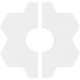 thumbnail image 4 of 20"OD x 6"ID x 7"C x 1"P Daisy Architectural Grade PVC Contemporary Ceiling Medallion, Two Piece, 4 of 11