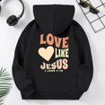 thumbnail image 4 of LUOGENLI Sweatshirts for Girls Size 14-16 Girls Casual Long Sleeve Hoodies Cute Oversized Pocket Sweatshirt Tops Hoodies for Girls 14-16 Baggy Girls Sweatshirts Size 7-8 Black 9-10 Years, 4 of 9