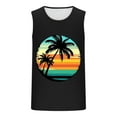 thumbnail image 5 of ZRGHAOYLQ Hawaiian Palm Tree Print Tank Tops for Men Summer Sleeveless Workout Tank Top Big and Tall Beach Vacation Shirts Casual Crewneck Tees Limited Time Deal, 5 of 5