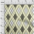 thumbnail image 1 of oneOone Polyester Lycra Light Yellow Fabric Argyle Check Sewing Craft Projects Fabric Prints By Yard 56 Inches Wide, 1 of 4