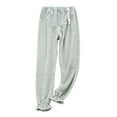 thumbnail image 3 of THDHVS Maternity Pants,Maternity Pants for Women,Plus Size Maternity Pants Made From Soft Flannel Plush Fabric for Ultimate Comfortable Featuring High Waist with Belly Support and Relaxed Loose Fits, 3 of 8